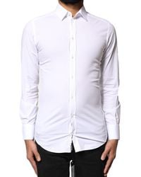 Dolce & Gabbana - Cotton Long Sleeves Dress Shirt - Lyst