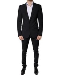 Dolce & Gabbana - Wool 3 Piece Slim Fit Formal Suit - Lyst