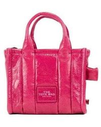 Marc Jacobs - The Shiny Crinkle Micro Tote Leather Crossbody Bag Handbag - Lyst