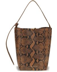 Benedetta Bruzziches - Brown Calf Leather Bos Taurus Backet Bag - Lyst