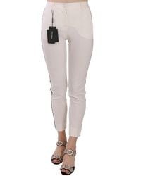Dolce & Gabbana - Side Stripe Cropped Skinny Pants - Lyst