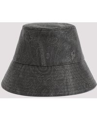 Etro - Black Cotton Hat - Lyst