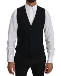Dolce & Gabbana - Dolce Gabbana Wool Waistcoat Formal Gilet Vest - Lyst