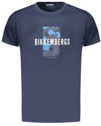 Bikkembergs - Blu Cotton Men's T - Lyst