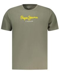 Pepe Jeans - Verde Cotton Men T - Lyst