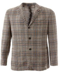 Lardini - Linen Jacket - Lyst