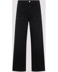 Carhartt - Black Aged Canvas Cotton Double Knee Pant - Lyst