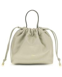 Chloé - Gray Lamb Ovis Aries Aries Shoulder Bag - Lyst