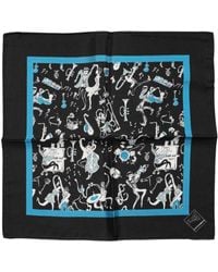 Dolce & Gabbana - Jazz Club Silk Square Foulard Scarf - Lyst