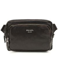 Prada - Brown Calf Leather Bos Taurus Shoulder Bag - Lyst