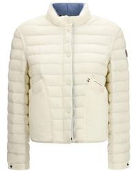 Moncler - White Polyamide Coat - Lyst