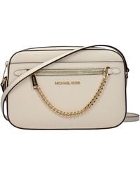 Michael Kors - Jet Set Crossbody Bag Leather Light/Cream - Lyst