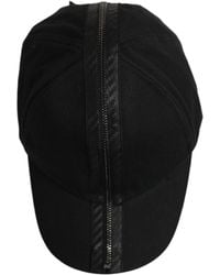Dolce & Gabbana - Men Black Cotton Baseball Cap 6 Panels Hat - Lyst