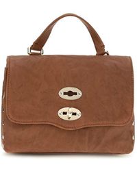 Zanellato - Brown Suede Leather Handbag - Lyst