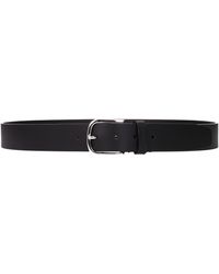 Testoni - Black Leather Regular Belt - Lyst