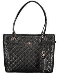 Guess - Black Polyurethane 's Handbag - Lyst