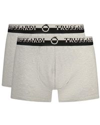 Trussardi - Grigio Cotton Men Boxer Short - Lyst