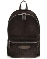 Santoni - Brown Calf Leather Bos Taurus Backpack - Lyst