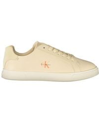 Calvin Klein - Beige Polyurethane 's Sneaker - Lyst