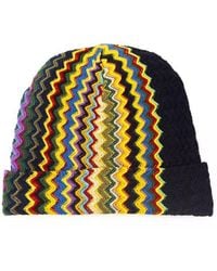 Missoni - Geometric Fantasy Wool Blend Hat - Lyst