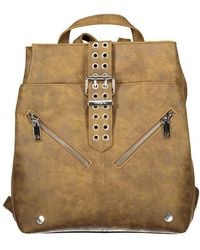 Desigual - Brown Polyurethane 's Backpack For Trendy Adventures - Lyst