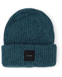 Calvin Klein - Green Alpaca Leather Cap (baseball Hat) - Lyst