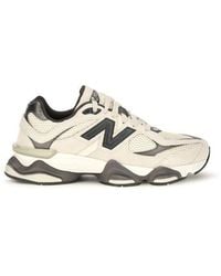 New Balance - Beige Fabric Athletic Sneakers - Lyst