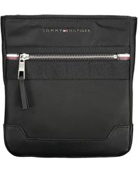 Tommy Hilfiger - Black Polyester Shoulder Bag - Lyst