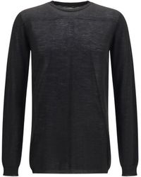 Rick Owens - Black Wool Oves Aries Sweatshirt - Lyst