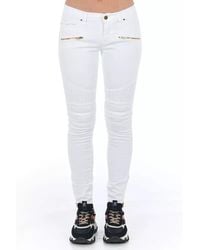 Frankie Morello - White Cotton Jeans - Lyst