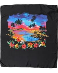Dolce & Gabbana - Tropical Sunset Square Foulard Scarf - Lyst