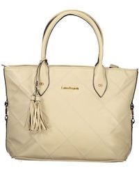 Laura Biagiotti - Beige Pvc Handbag - Lyst