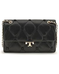Tory Burch - Black Napa Leather / Calf Bos Taurus Shoulder Bag - Lyst
