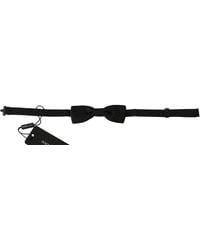 Dolce & Gabbana - Polka Dots Silk Adjustable Neck Papillon Bow Tie - Lyst