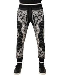 Dolce & Gabbana - Cotton Bandana Jogger Sweatpants Pants And - Lyst