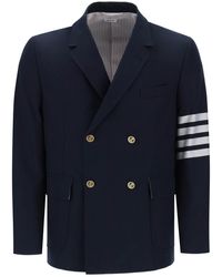 Thom Browne - 4 Bar Double Breasted Jacket - Lyst