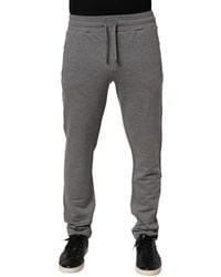 Dolce & Gabbana - Cotton Jogger Sweatpants Trouser Gray - Lyst