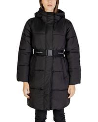 Calvin Klein - Black Nylon Jackets & Coat - Lyst