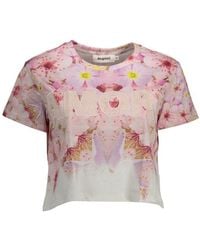Desigual - Chic Embroidered Cotton Tee - Lyst