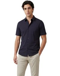ARMANI EXCHANGE - Blue Polyamide Shortsleeve Shirt - Lyst