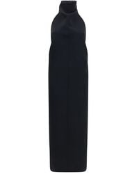 KHAITE - Black Polyester Cocktail Dress - Lyst