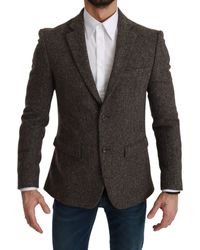 Dolce & Gabbana - Dolce Gabbana Jacket Formal Coat Wool Blazer - Lyst