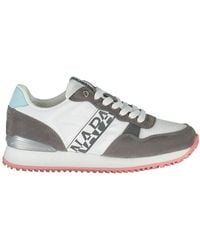 Napapijri - White Polyester Sneaker - Lyst