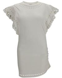 Isabel Marant - White Cotton Casual Dress - Lyst