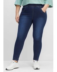 Sheego - Jeggings mit breitem Gummibund - Lyst