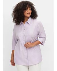 Sheego - Bluse mit Biesen und 3/4-Ärmeln - Lyst