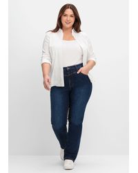Sheego - Gerade Jeans mit Shaping-Einsatz - Lyst