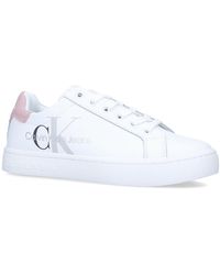 Ck Jeans Womens Ck Cupsole Logo Trainer - White