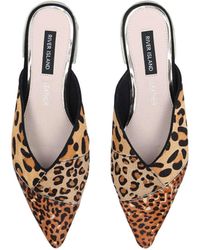 river island flat mules