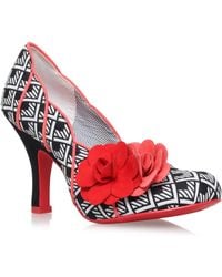 Ruby Shoo Rubyshoo April Black Heeled Court Shoes